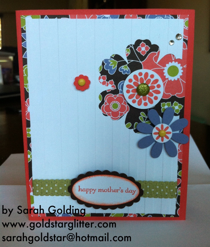 Mixed Bunch Blossom Punch Mothers Day Card
