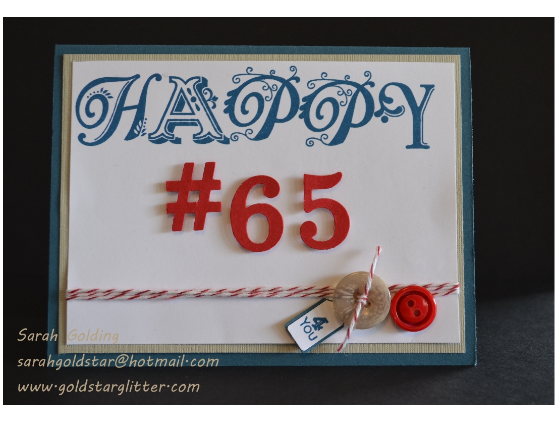 male birthday card goldstar glitter