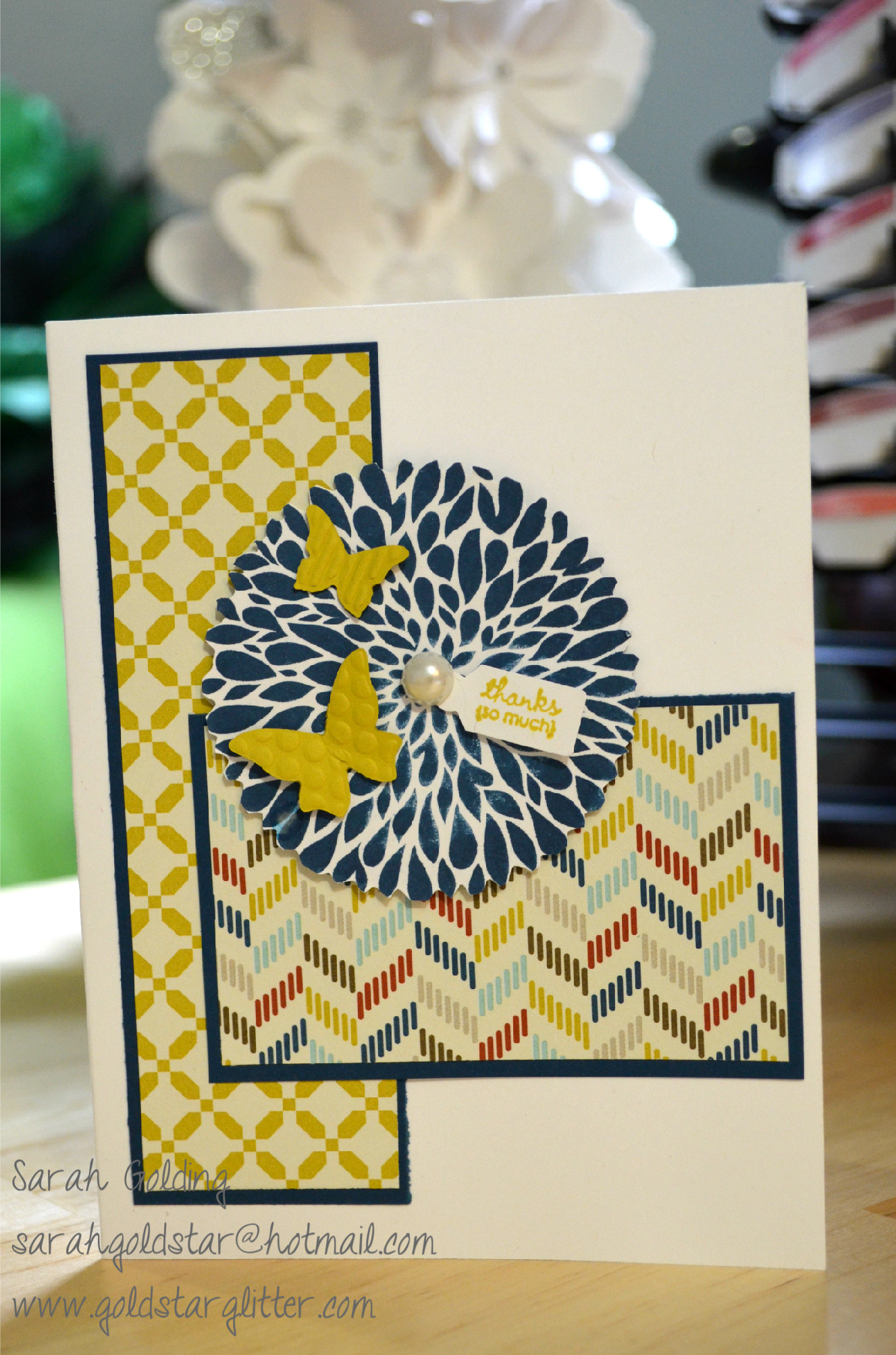 Betsy's Blossoms In Color Card