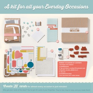 Everyday Occasions Cardmaking Kit Contents