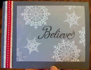 Believe Christmas Card