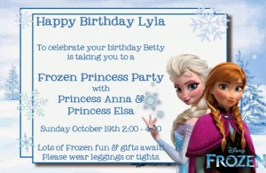 Frozen Party Gift