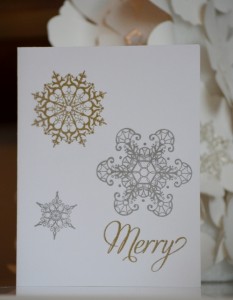 Gold & Silver Christmas Card